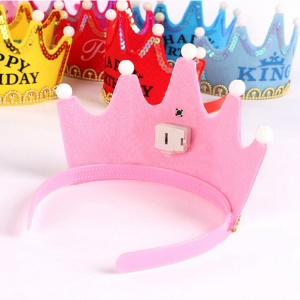 Couronne lumineuse de fête d'anniversaire