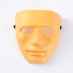 Masque de danse en plastique couleur unie pour Performance
