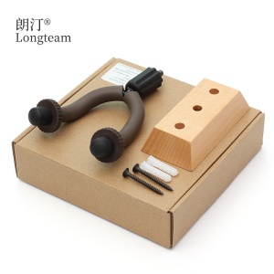 Support d'accrochage mural  avec base en bois  pour guitare