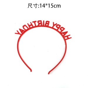 Bandeaux pour cheveux de fête d'anniversaire en plastique multicolore