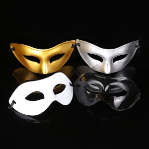 Masque de bal en plastique demi-visage