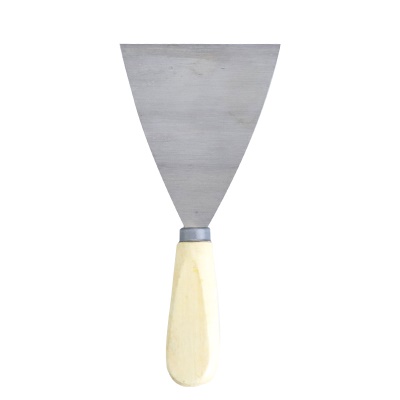 Couteau à mastic à double pince miroir manche en bois