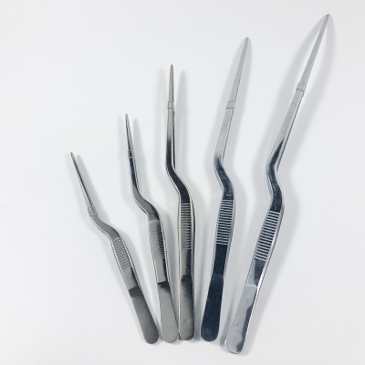 Outil à épiler en acier inoxydable coude 14cm-30cm épaissi