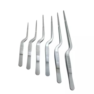Outil à épiler en acier inoxydable coude 14cm-30cm épaissi