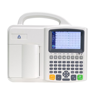 SZOSEN Electrocardiogramme à écran  cran couleur numérique à trois canaux