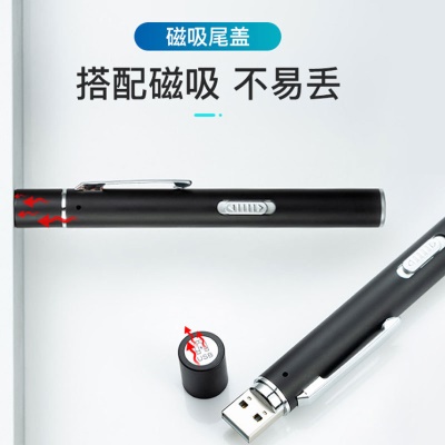 FENGXINGWUWAI Mini torche médicale USB rechargeable blanc et jaune double lumière