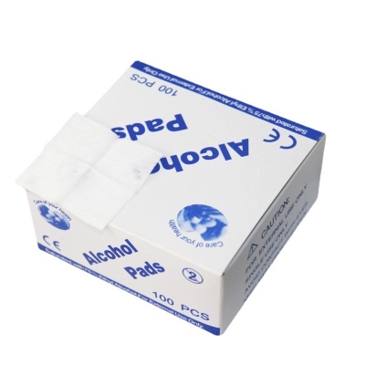 Pastilles de coton alcoolisées 75 degrés 100 comprimés/boîte