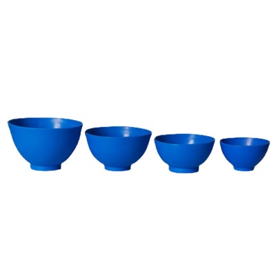 Bol à plâtre jetable bleu