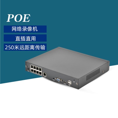 Enregistreur à disque dur réseau HD Câble réseau alimenté 4/8 port