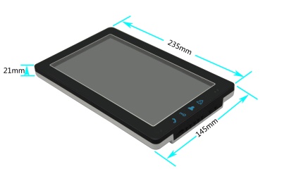 Vigtech Système de contrôle avec d'accès empreinte digitale mot de passe accès infrarouge vision nocturne 9 pouces HD couleur