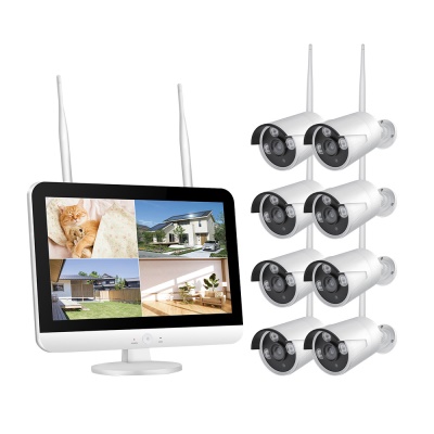 Caméra de Surveillance Set Wifi HD sans fil avec écran d'affichage