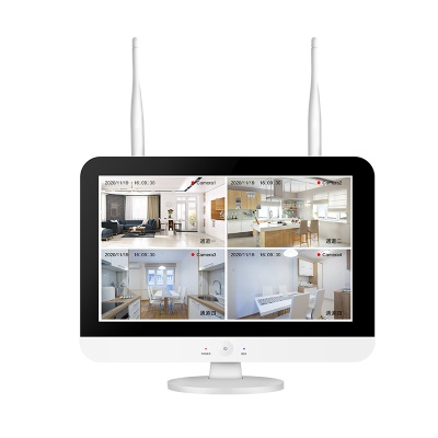 Ensemble de caméras de surveillance sans fil wifi HD NVR écran et magnétoscope