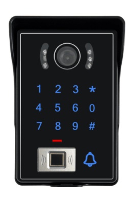 Vigtech Système de contrôle avec d'accès empreinte digitale mot de passe accès infrarouge vision nocturne 9 pouces HD couleur