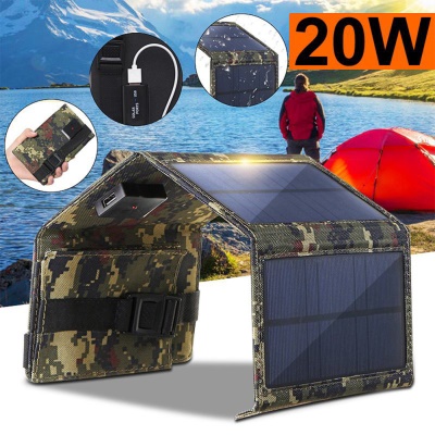 FETRON ENERGY panneau solaire pliable 20W alimentation mobile (avec camouflage)
