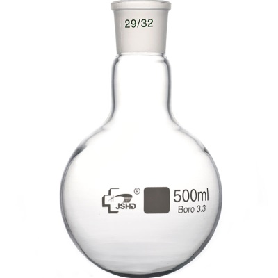 JSHD Flacon à fond rond en verre à haute teneur en borosilicate