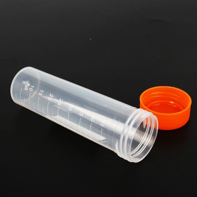Aideer tube de centrifugeuse à fond plat à vis en plastique avec échelle de 50ml