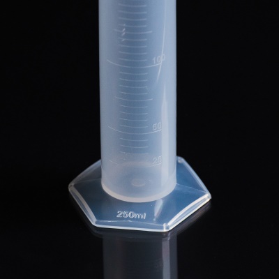 OKMEI  Tube gradué en plastique transparent 50ml avec graduation