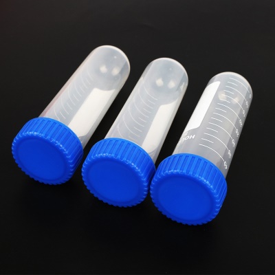 Tubes à centrifuger à fond rond et à couvercle vissé Gradués 50 ml Polypropylène PP
