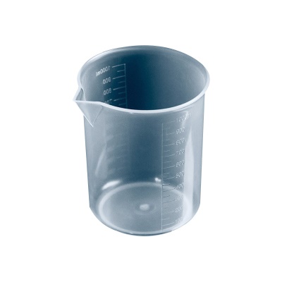 Tasse à mesurer en plastique graduée sans poignée 1000ml