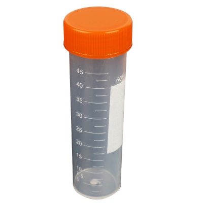 Aideer tube de centrifugeuse à fond plat à vis en plastique avec échelle de 50ml