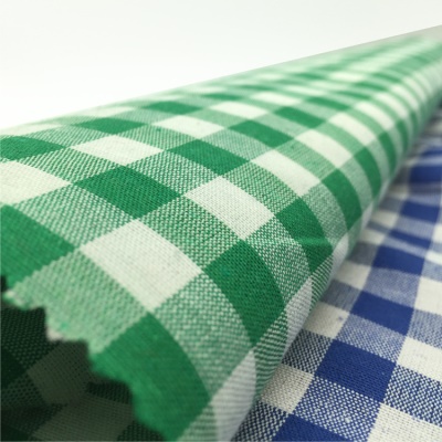 Tissu en polyester à carreaux carrés