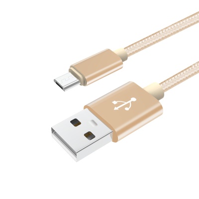 Câble USB pour téléphone portable 1 m en nylon tressé Cordon USB