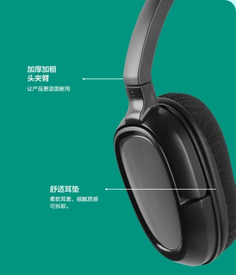 Casque bluetooth sans fil avec stéréo à double canal