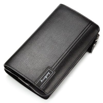 Baellerry Porte feuille pour hommes litchi modèle PU cuir