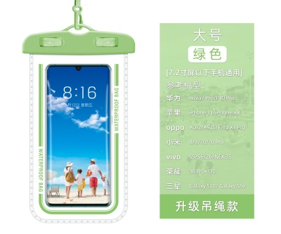 Sachet imperméable waterproof pour téléphone portable PVC transparent suspendu