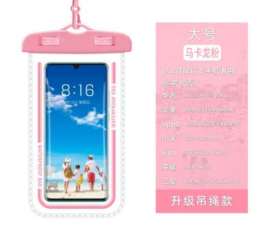Sachet imperméable waterproof pour téléphone portable PVC transparent suspendu