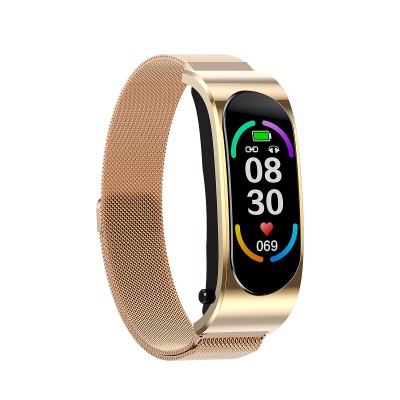 Bracelet -casque Bluetooth 2 en 1 Podomètre cardiofréquencemètre/moniteur de sommeil