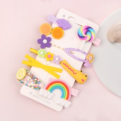 Barrettes à cheveux pour enfants 10 pcs pinces à franges accessoires de cheveux
