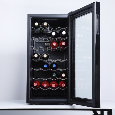 PEIJIEER Armoire réfrigérée électronique à vin rouge petite porte simple 8 étages