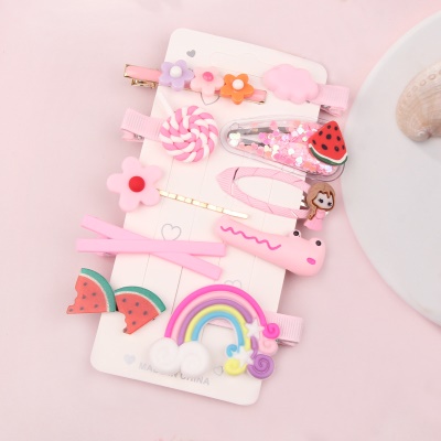 Barrettes à cheveux pour enfants 10 pcs pinces à franges accessoires de cheveux