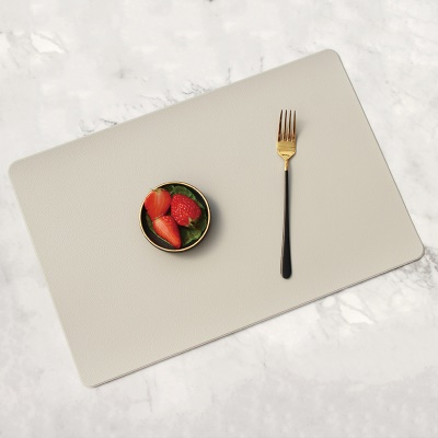 Tapis de table Matériau PVC en cuir synthétique Imperméable