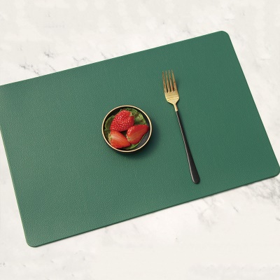 Tapis de table Matériau PVC en cuir synthétique Imperméable