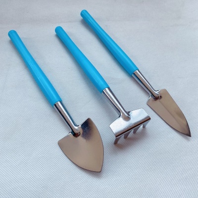 JIANFU mini outils de jardin ensemble de trois pièces pelle/râteau/pelle poignée en plastique