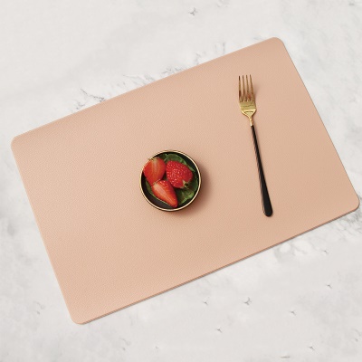 Tapis de table Matériau PVC en cuir synthétique Imperméable