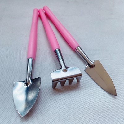 JIANFU mini outils de jardin ensemble de trois pièces pelle/râteau/pelle poignée en plastique