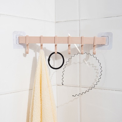 AOXI porte-serviettes de bain à coller sans perforation 6 crochets