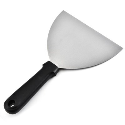 Pelle de cuisson en acier inoxydable poignée en plastique demi-cercle