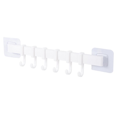 AOXI porte-serviettes de bain à coller sans perforation 6 crochets