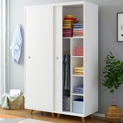 Armoire simple simple porte mobile en bois