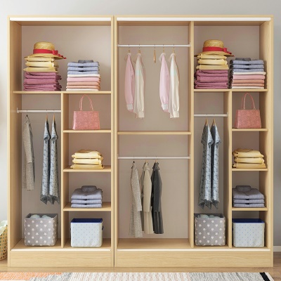 Armoire simple simple porte mobile en bois