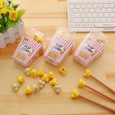Paquet de gomme en caoutchoux en forme de pop corn