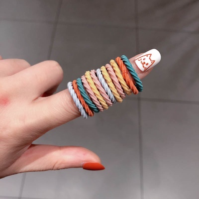Accessoires de cheveux pour les filles couleur bande élastique pour les cheveux