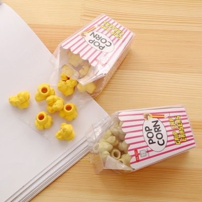 Paquet de gomme en caoutchoux en forme de pop corn