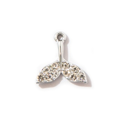 Pendentif de boucle d'oreille en forme de satellite , queue de poisson