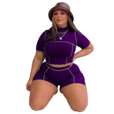 Ensemble deux pièces de yoga sport pour femmes plus size
