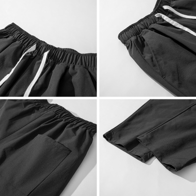 Pantalon droit, ample, jambes larges, pantalon kaki